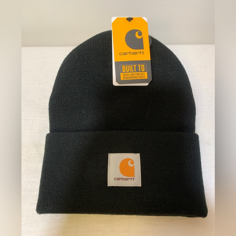 Carhartt Winter Beanie Hat, one size, Adult, Black